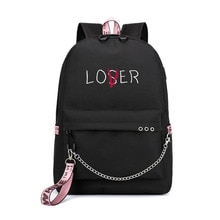 Lover Loser Large School Bags for Teenage Girls Usb Charging Backpack Women Book Bag Big High School Bag Youth Leisure College