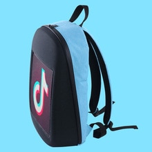 LumiParty LED Screen Dynamic Advertising Backpack DIY Wireless Wifi APP Control Backpack Outdoor City Walking Billboard Backpack