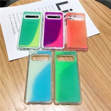 Luminous Case for Samsung Galaxy S10E Case Liquid Phone Cover for Samsung S9 S10 plus Cases S10 LITE Cover Dynamic Coque note 8