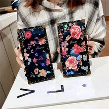 Luxury Blue Ray Rose Flower Phone Case For iPhone XR XS Max 8 7 6 Plus 11 Pro Max Samsung Galaxy S8 S9 S10e Plus Note 8 9 10 Pro