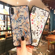 Luxury Floral Platinum Epoxy TPU phone case for iphone 11 pro max 7 8 6 6s plus Glitter cover for iphone X XS MAX XR XS FUNDA