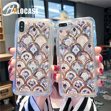 Luxury Mermaid Quicksand Phone Case For iPhone 11 Pro MAX X XS MAX XR 6 6S 7 8 Plus Samsung S8 9 10e Plus Note 8 9 10 Pro Cover