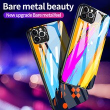 Luxury Mirror Phone Case For iPhone 11 Pro Max 7 8 6 6s Plus Metal Eye Protection Frosted Lens Phone Covers For iPhone XR XS MAX