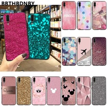 Luxury Pink Diamonds TPU black Phone Case Cover Shell for Xiaomi 8 9 se Redmi 6 6pro 6A 4X 7 note 5 7
