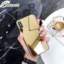 Luxury Reflective Mirror Tempered Glass Phone Cases For iPhone 11 Pro MAX 10X XS XR XS MAX 6 6S 7 8 Plus Phone Back Cover Coque