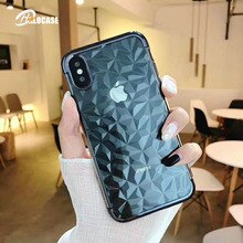 Luxury iphoneXs max 3D Ultra Thin Diamond Case for iphone6 7 8 plus X Xr Soft Shockproof Clear Crystal Shining Back Cover