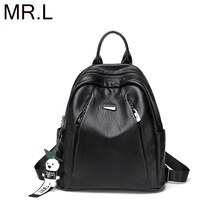 MR.L Fashion Women Backpack High Quality Youth Leather Backpacks for Teenage Girls Female School Shoulder Bag Bagpack Mochila