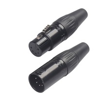 Male & Female 3-Pin 4-Pin 5-Pin XLR Microphone Audio Cable Plug Connectors Cannon Male To Female Audio Plug Cable drop shipping