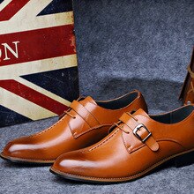 Man's shoes Casual shoes men leather Hasp Brand Driving shoes Office Sturdy sole Male footwear Comfort