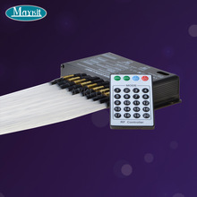 Multifunction fiber optic meteor star light kit with projector 300 stars falling at 2m length remote controller