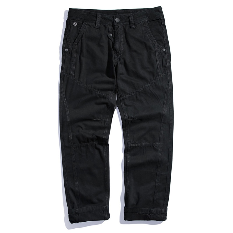 Men Pants Men Leisure Pants Summer Pocket Pants Outdoor loose casual pants young men large cargo casual pants