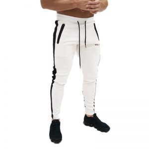 Men's Pants Autumn Side Zipper Pocket Jogger Trousers Bodybuilding Leisure Hip Hop Pants Men Slim Sweatpants