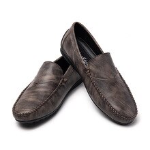 Men's Peas Shoes Pu Leather Formal Shoes Large Size 44 Men British Style Black Color Man Casual Shoes Round Toe Footwear %