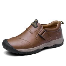 Men's Shoes Genuine Leather Breathable Loafers Comfortable Men Casual Shoes Slip-on Footwear Walking Driving Shoes *