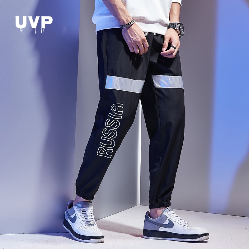 Men's Sports Pants Hip Hop Male Trousers Joggers Casual Gym Clothing Reflective Pants Men Sweat Track Pants 2019 Techwear