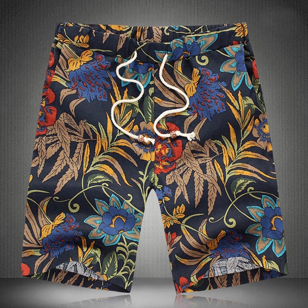 Men's Summer Sports Work Casual Printed Beach Trousers  Harem Cargo Pants Jogger Dancing Pant Ripped Men Skinny Z313