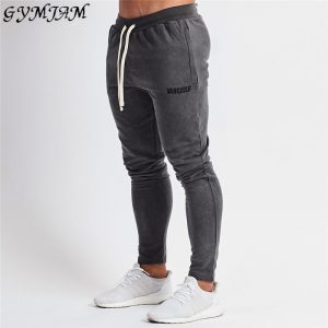 Men's clothing autumn and winter dark gray men's trousers jogger fitness fashion track pants fashion streetwear men's clothing