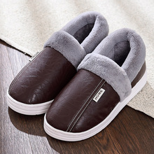 Men slippers home slippers man large size 41-45 Plush warm slippers for men soft Non-slip Winter slippers waterproof 2020 new