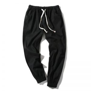 Mens Designer Solid Pants Fashion Plus Size Casual Drawstring Pencil Pants Street Styles Teenager Mens Pants
