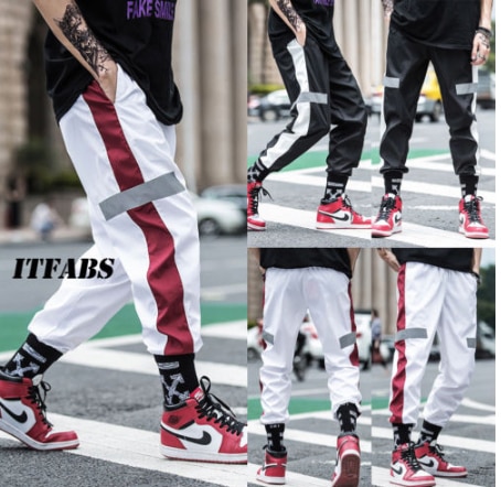 Mens Gym Sports Pants Hip Hop Jogging Joggers Sweatpants Trousers Casual Bottoms Streetwear