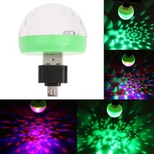 Mini Disco Ball USB LED Party Lights Portable Home Party Lamp Christmas LED Decor Projector Rotating Mirror Disco Ball for Phone