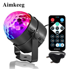 Mini Disco DJ Stage Light Sound Activated Laser Light DJ Lighting Effect LED Disco Ball Lamp for Dance Floor