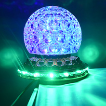 Mini LED Stage Light Rotating Colorful DJ Disco Effect Light Crystal Magic Ball Strobe Stage Lighting Home Christmas ktv Party