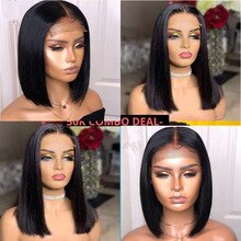 Morichy Hair 4x4 Lace Closure Wigs Bob Straight Human Hair Wigs Brazilian Closure Wig with Baby Hair Pre Plucked 150% Density