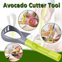 Multi-function Avocado Pulp Slice Separation Special Knife Core Remover Triple Avocado Tool Kitchen Tool