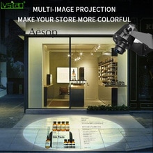 Multi-map Switching Customized advertising GOBO logo Projector Light for indoor outdoor 35w 4pictures rotation projection lamp
