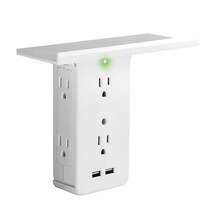 Multifunctional Socket Storage Rack Wall Mount Mobile Phone Charging Stand Wall Plug Bracket Wall Plug Strip
