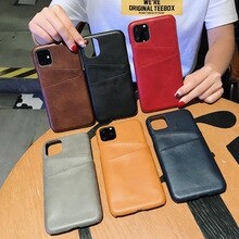 NEW Luxury Card Holder Case for iPhone 6 6s 7 8 Plus Leather Wallet Back Case for iphone X XR XS Max 11 Pro Max Phone hard Cover