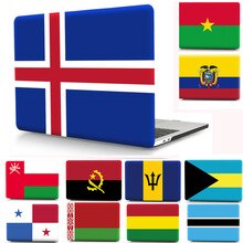 National Flag Pattern Laptop Cover Case For Apple Macbook Air Pro Retina 11 12 13 15 Protective Shell for Mac 11.6 13.3 15.4