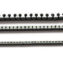 Natural Stone Beads Square Black Hematite Beads for Jewelry Making 15inch 2*2/3*3/4*4mm for Jewelry Bracelet Making DIY