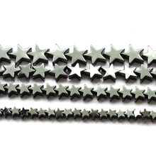 Natural Stone Pentagram Star Black Hematite Beads High Quality Loose Beads 15inch 4/6/8/10MM for Jewelry Bracelet Making DIY