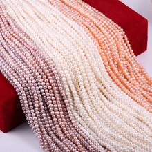 Natural freshwater cultured pearls Semi-finished products loose beads Beads Beads DIY bracelet necklace jewelry 36cm long