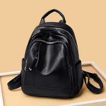 New 2019 Casual Women Backpack High Quality Soft Leather Female Backbag For Teenage Girl School Bag Shoulder Bag Bagpack mochila
