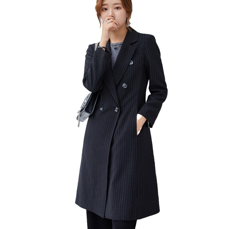 New 2020 Fashion Women Trench Coat Long Female Elegant Formal Office Work Wear Ladies Outerwear Clothes OL Styles Hooded Cape