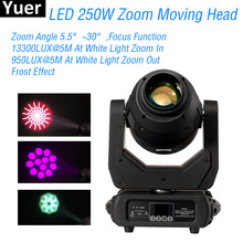 New 250W LED Zoom Moving Head Light 3IN1 DMX512 Sound Control DJ Disco Party Club Lights Color Musci Stage Moving Head Lights