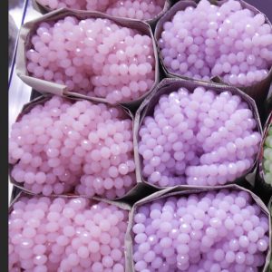 New! 4MM 145 piece/lot Loose Spacer Bead Cut Faceted Glass Stand Beads Fashion Jewelry Free Shipping Wholesale