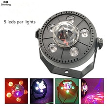 New 5 LED RGBW LED Light Mixing 11W DMX Par Light Dj Led for Party Disco Colorful Rotary Magic Ball Light Laser Led Stage
