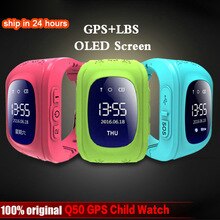 New Anti Lost Q50 OLED Child GPS Tracker SOS Smart Monitoring Positioning Phone Kids GPS Baby Watch Compatible IOS & Android