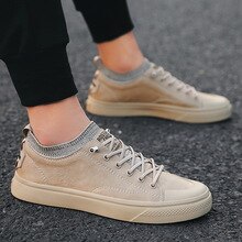 New Black Shoes Men Flats Shoes Fashion Male Sneakers Casual Street Pu Leather Men Shoes Brand Man Footwear %