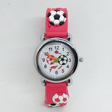 New Cartoon fashion silicone football Children Watch kids Watches Girls Boys Student Quartz Wristwatches relogio kol saati clock