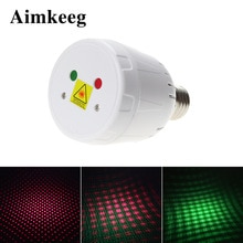 New E27 Laser Projector Mini Laser Christmas Decoration Light Automatic Sound Control Laser Light Stage Effect Light Club Party