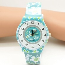 New Fashion child Waterproof flower Design Analog lady women WristWatch Children Clock kid Quartz Wrist Watches kol saati Relogi