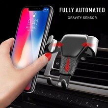 New Gravity Sensing Mobile Phone Holder Anti-Skid Anti-Fall Car Air Outlet Cell Phone Bracket Free Hands Phone Clip Station