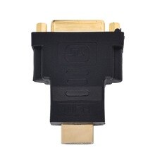 New HDMI male to DVI(24+5) female HDMI male / DVI24 + 5 female Converter for HDTV LCD PC Computer DVD Projector PS3 PS4 TV BOX