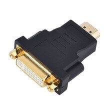 New HDMI male to DVI(24+5) female HDMI male / DVI24 + 5 female Converter for HDTV LCD PC Computer DVD Projector PS3 PS4 TV BOX