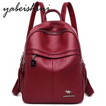 New Lady high quality travel backpack Women's Leather backpack Sac a Dos feminina shoulder bag Teenage girl School bag mochila